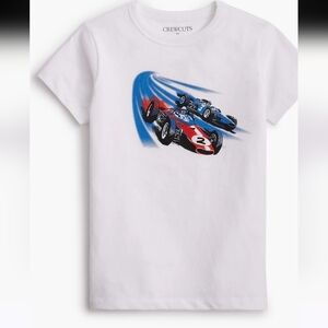 J. Crew Crewcuts NWT Boys Race Car Graphic Tee Size XS (4-5)